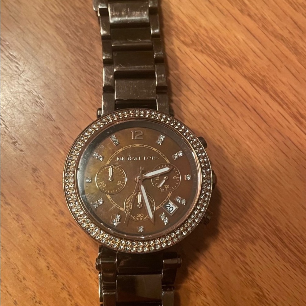Michael Kors Parker Espresso Brown Women’s Chronograph Watch